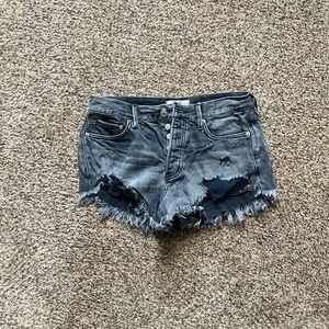 Free people cut off shorts - gray - size 26